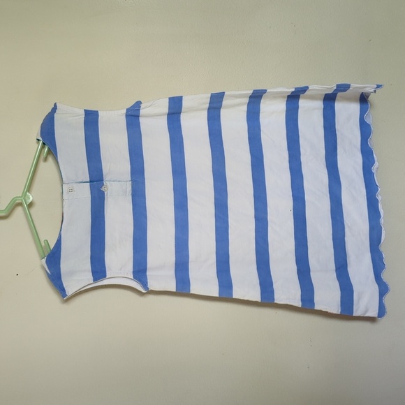 New with Tags Sophie And Sam Blue & White Striped Dress w/ Pockets Girls Size 5 - Picture 3 of 5